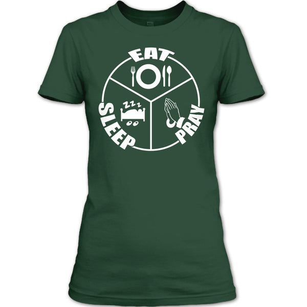 Eat Sleep Pray T Shirt, Coolest Prayer T Shirt