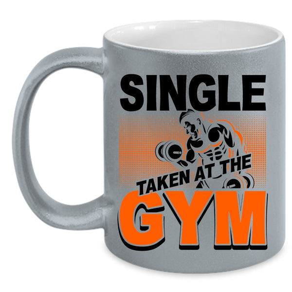 Funny Gymnast Coffee Mug, Single Taken At The Gym Accent Mug