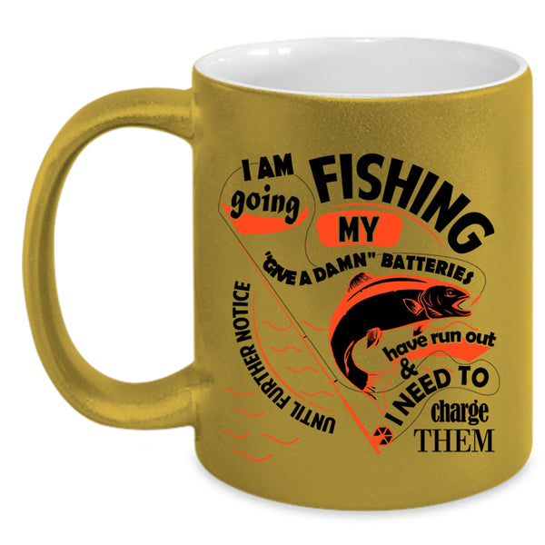 Awesome Fishing Coffee Mug, I Am Going Fishing Accent Mug