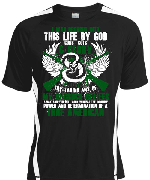 A black t-shirt with the shopify logo