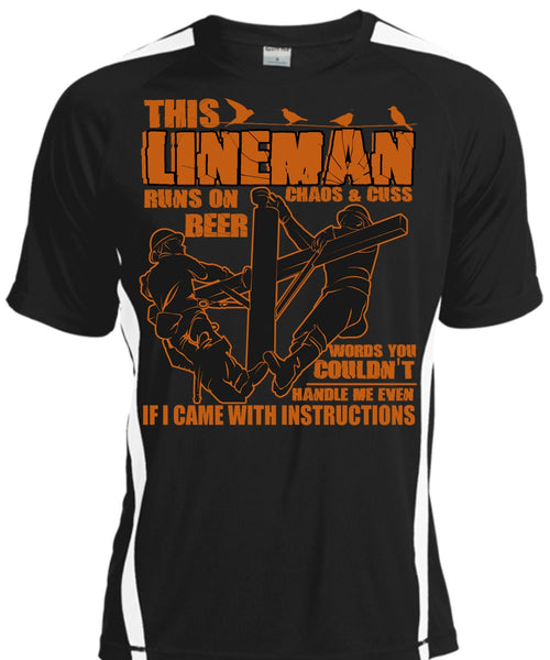 A black t-shirt with the shopify logo