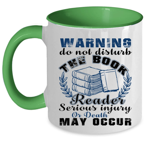 Funny Gift For Book Reader Coffee Mug, The Book Reader Accent Mug
