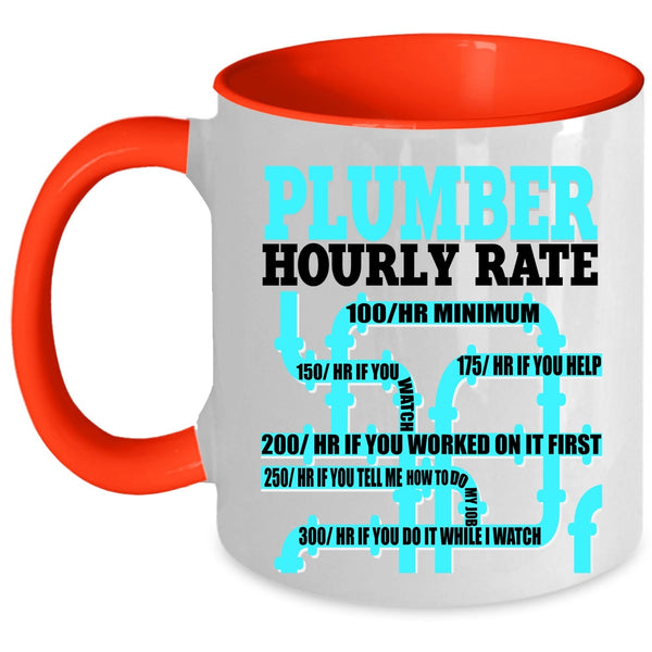 Awesome Plumber Coffee Mug, Plumber Hourly Rate Accent Mug