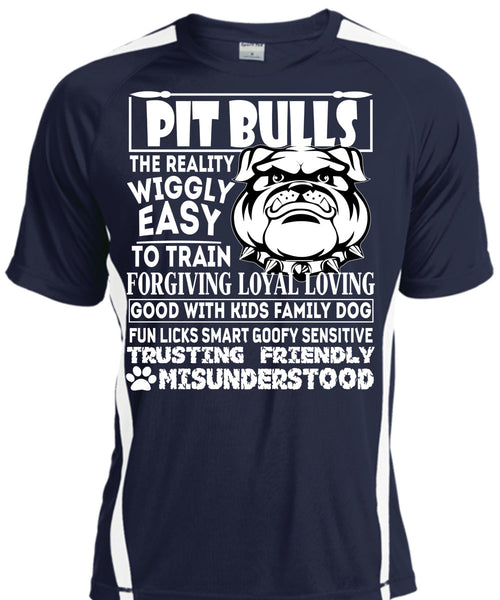 Pit Bulls The Reality Wiggly Easy T Shirt, Good With Kids Family Dog T Shirt, Cool Shirt