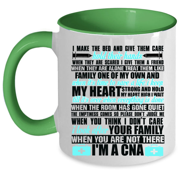 Funny Gift For Nurses Coffee Mug, I'm A CNA Accent Mug