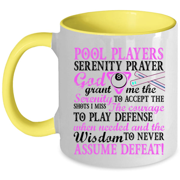 Funny Pool Player Coffee Mug, Pool Player Accent Mug