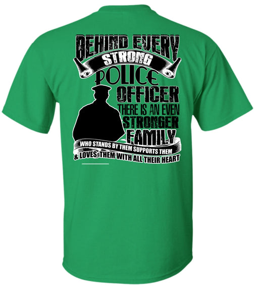 Strong Police Officer T Shirt, I Love Police T Shirt