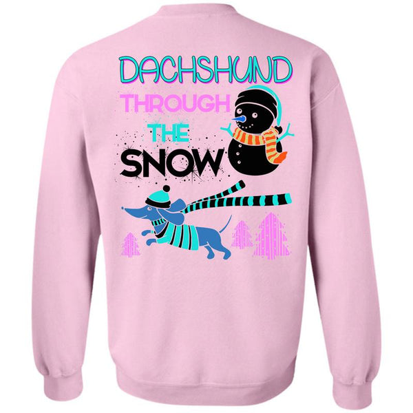 This Girl Loves Christmas T Shirt, Dachshund Through The Snow Sweatshirt