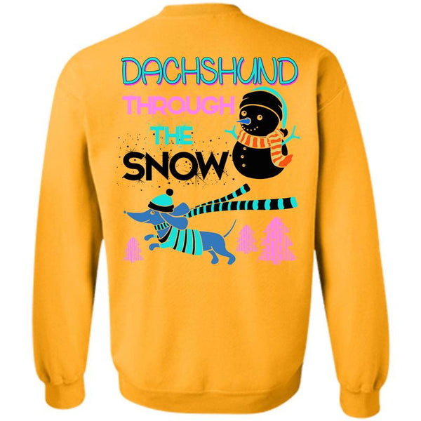 This Girl Loves Christmas T Shirt, Dachshund Through The Snow Sweatshirt