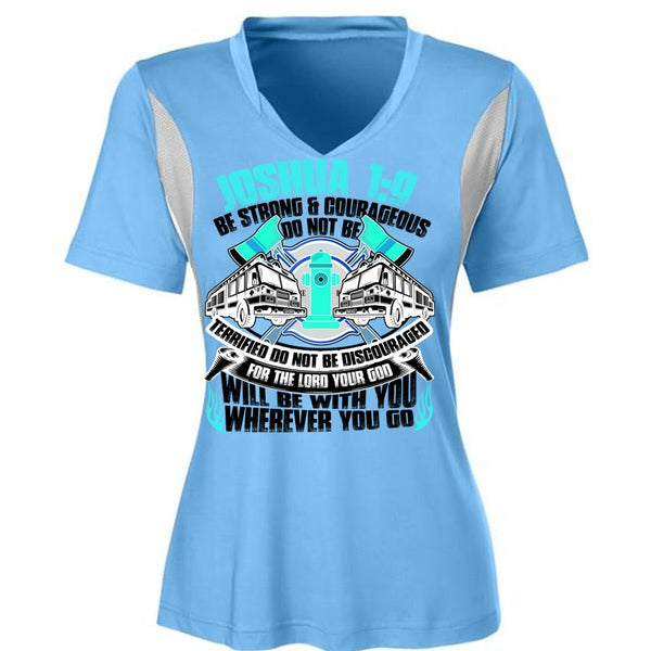 Strong And Courageous Do Not Be T Shirt, I Love Firefighter T Shirt, Awesome T-Shirts