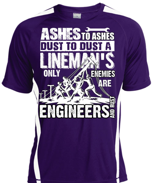 Lineman's Only Enemies T Shirt, Engineers And Rust T Shirt, Cool Shirt