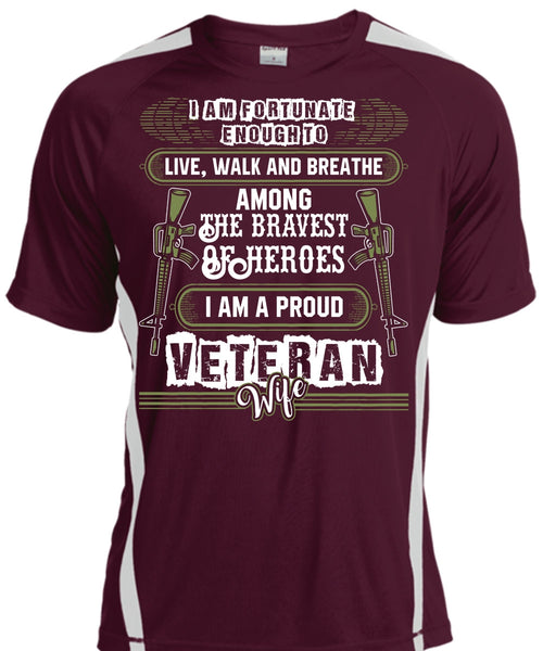 I Am A Proud Veteran Wife T Shirt, Being A Veteran T Shirt, Cool Shirt