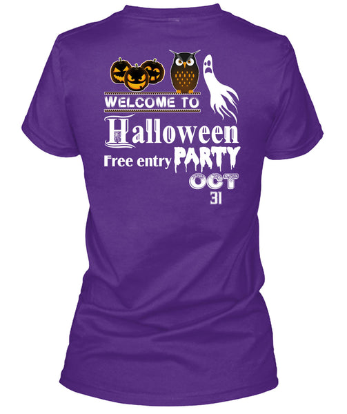 Welcome To Halloween Free Entry Party Oct 31 T Shirt, I Love You Pumpkin T Shirt
