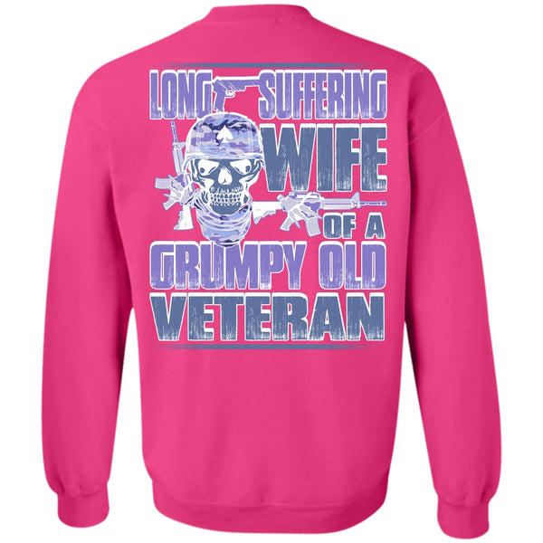 I Love Veteran T Shirt, Long Suffering Wife Sweatshirt