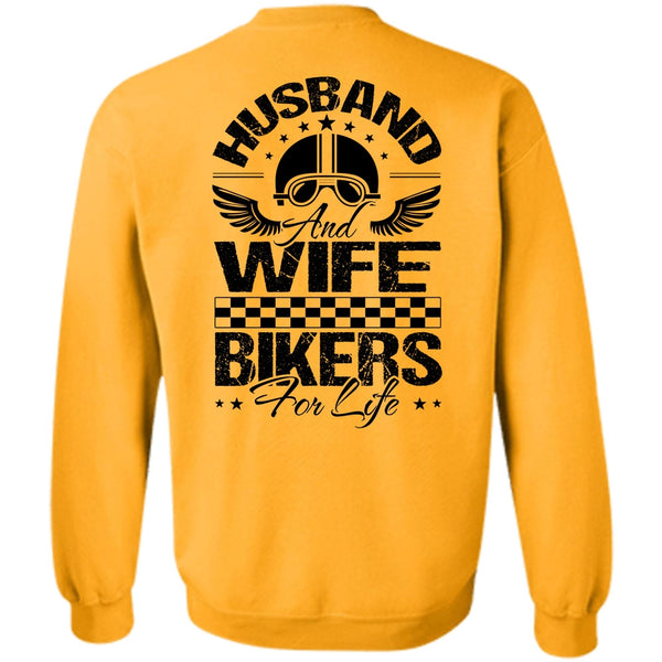 I Love Biker T Shirt, Husband And Wife Bikers For Life Sweatshirt