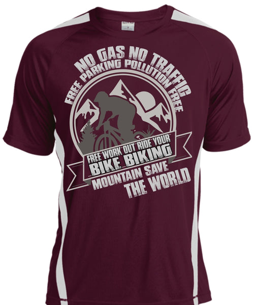 Ride Your Bike Biking T Shirt, Mountain Save The World T Shirt, Cool Shirt