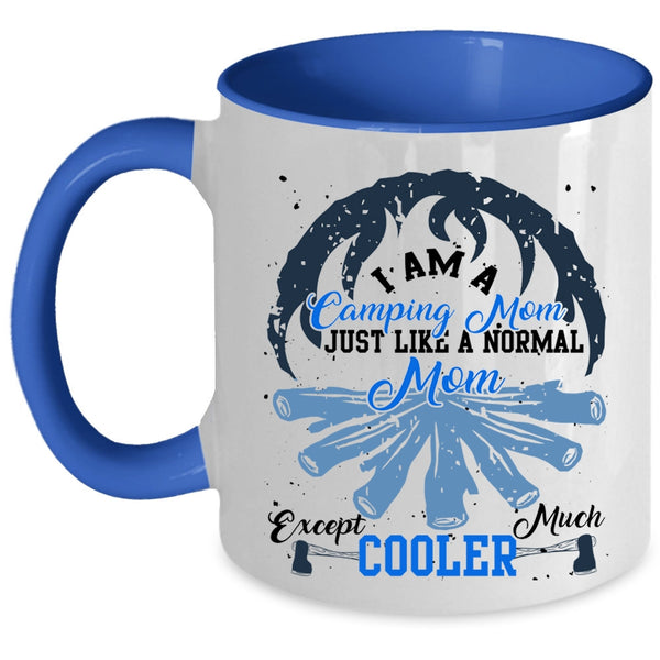 Cool Camping Mom Coffee Mug, I Am A Camping Mom Accent Mug