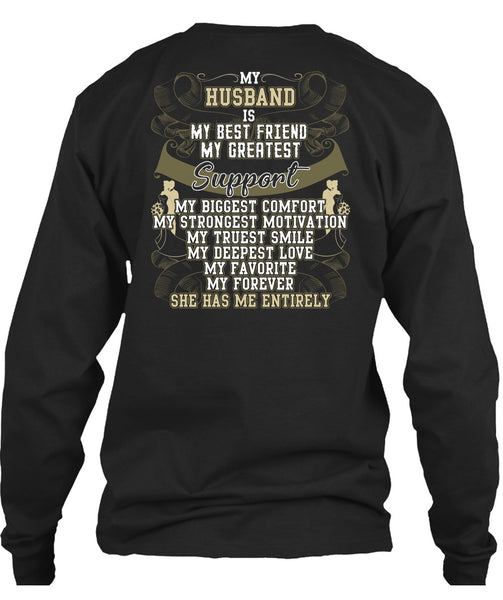 My Husband Is My Best Friend T Shirt, My Truest Smile T Shirt