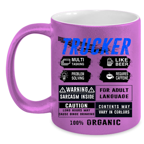 Awesome Gift For Trucker Coffee Mug, Trucker Accent Mug