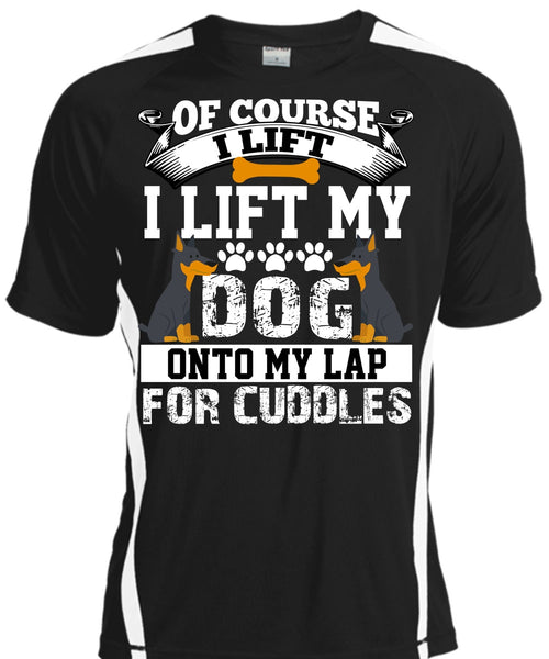 A black t-shirt with the shopify logo