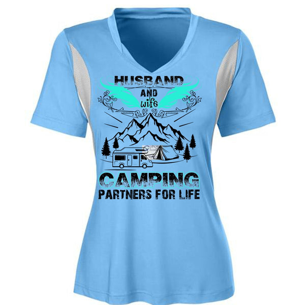 Husband And Wife Camping Partners For Life T Shirt, I Love Husband T Shirt, Awesome T-Shirts