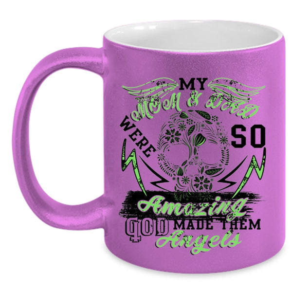 God Made Them Angels Coffee Mug, My Mom And Dad Were So Amazing Accent Mug