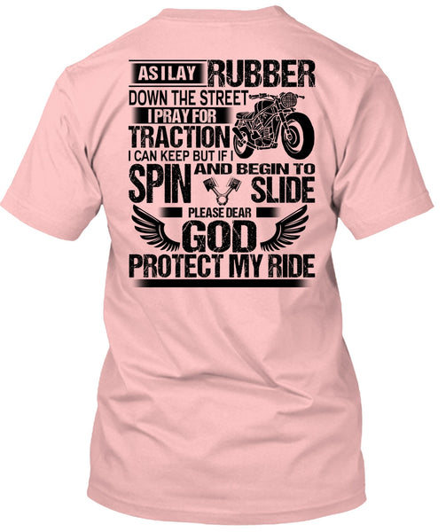God Protect My Ride T Shirt, I Love Biker T Shirt