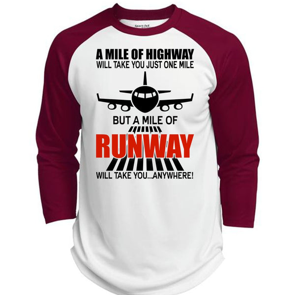 A Mile Of Highway T Shirt, I Love Pilot T Shirt, Awesome T-Shirts  (Polyester Game Baseball Jersey)
