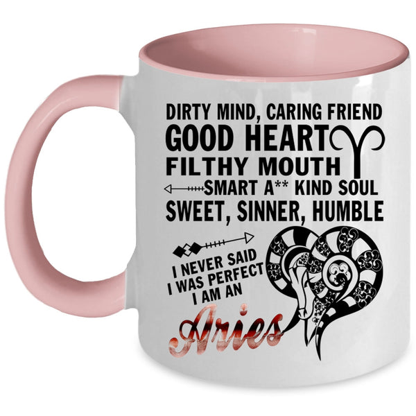 Cute Zodiac Coffee Mug, I Am An Aries Accent Mug