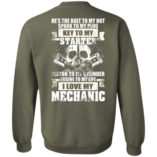 Being A Mechanic T Shirt, Engine To My Life Sweatshirt