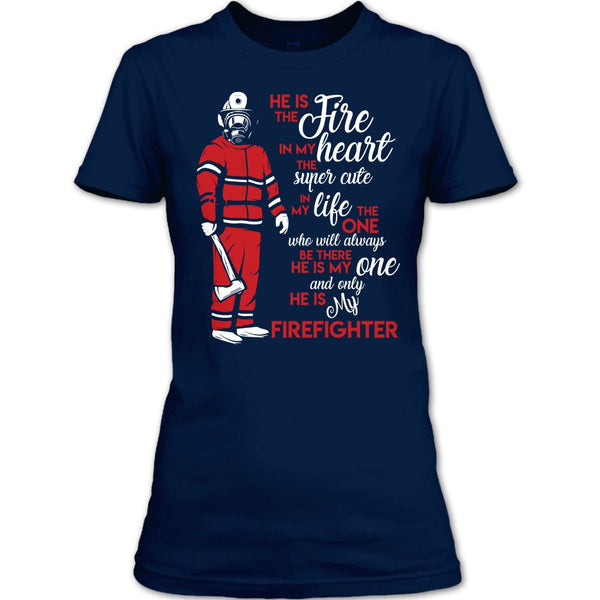 My Man Risk His Life To Save Strangers T Shirt, Coolest Firefighter T Shirt