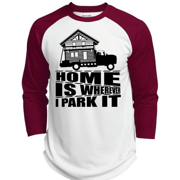 Home Is Wherever I Park It T Shirt, I Love Trucking T Shirt, Awesome T-Shirts  (Polyester Game Baseball Jersey)