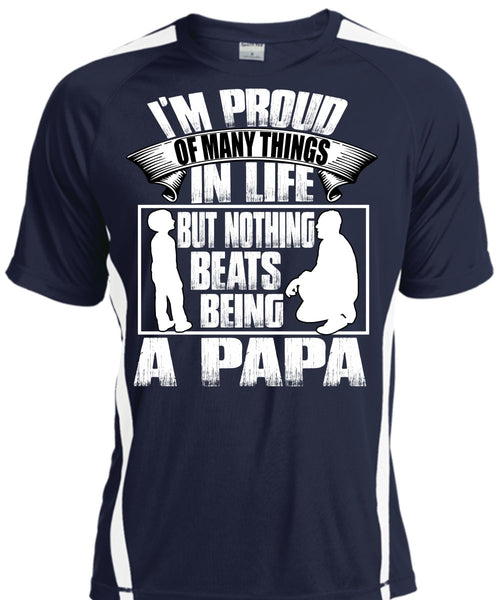 Nothing Beats Being A Papa T Shirt, Being A Papa T Shirt, Cool Shirt