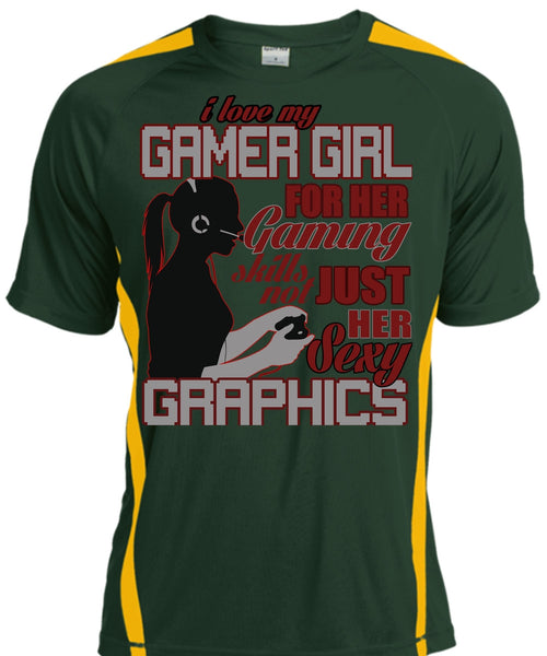 I Love My Gamer Girl T Shirt, Gaming Skills Not Just Her T Shirt, Cool Shirt