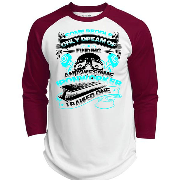 Awesome Ironworker T Shirt, I Love Ironworker T Shirt, Awesome T-Shirts  (Polyester Game Baseball Jersey)