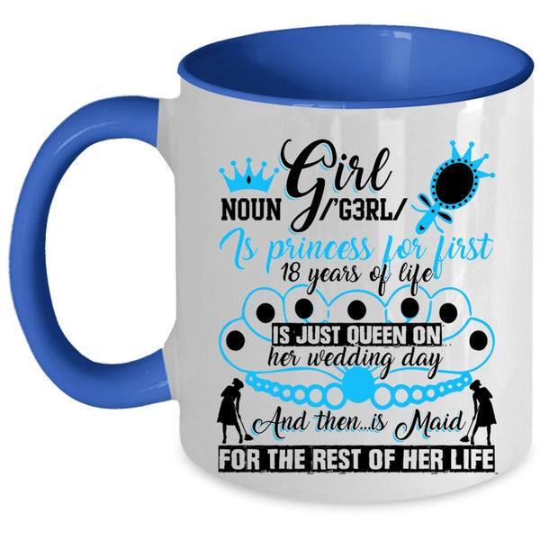 Cute Gift For My Daughter Coffee Mug, Girl Accent Mug