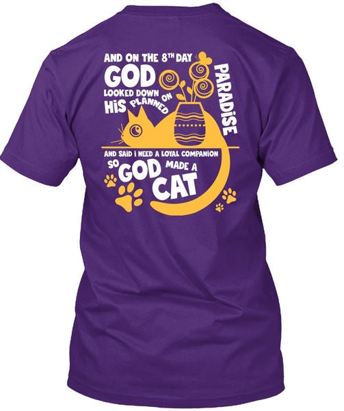 God Made A Cat T Shirt, His Planned On Paradise T Shirt