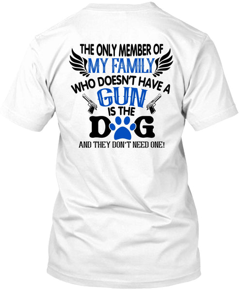 A black t-shirt with the shopify logo