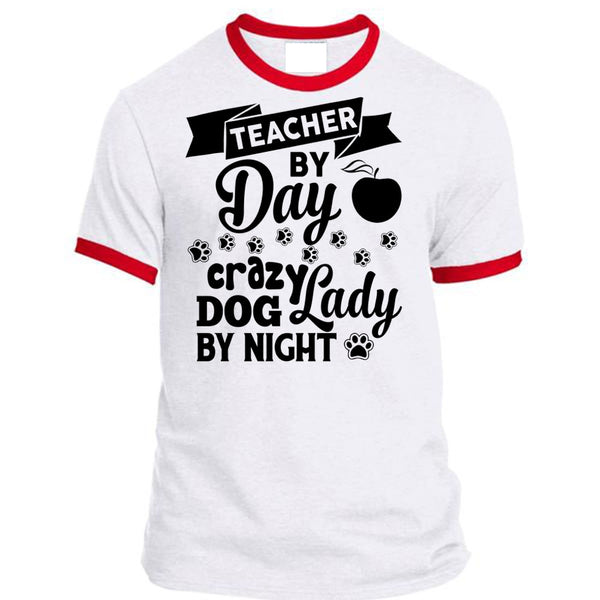 Teacher By Dad Crazy Dog Lady By Night T Shirt, Career T Shirt