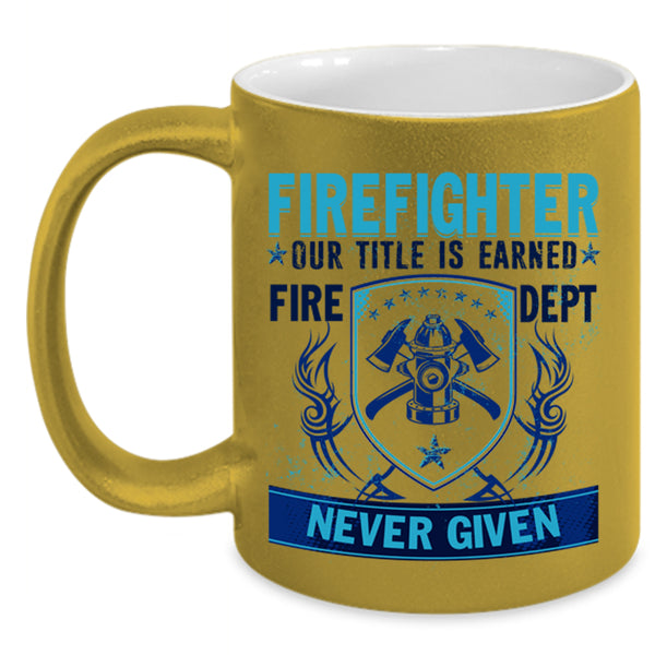 Cool Gift For Fireman Coffee Mug, Firefighter Accent Mug