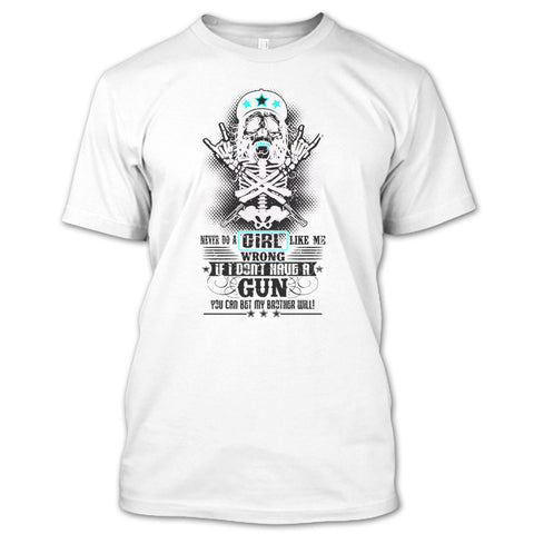 A black t-shirt with the shopify logo