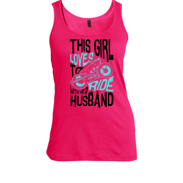 This Girl Loves To Ride With Her Husaband T Shirt, Rider Partners T Shirt, Awesome t-shirts