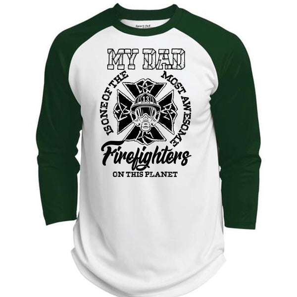 The Most Awesome Firefighter T Shirt, I Love Firefighter T Shirt, Awesome T-Shirts  (Polyester Game Baseball Jersey)