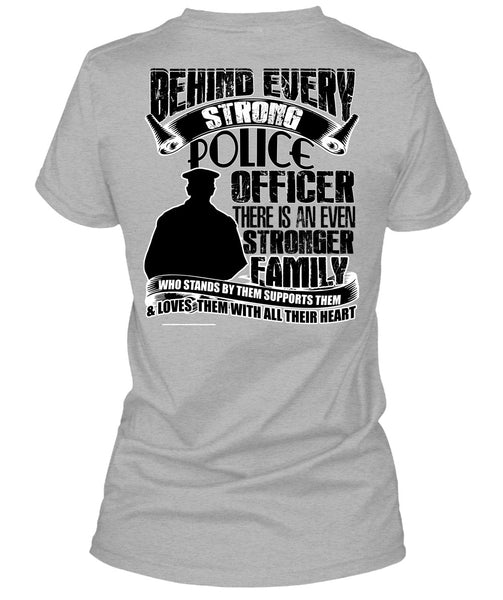Strong Police Officer T Shirt, I Love Police T Shirt
