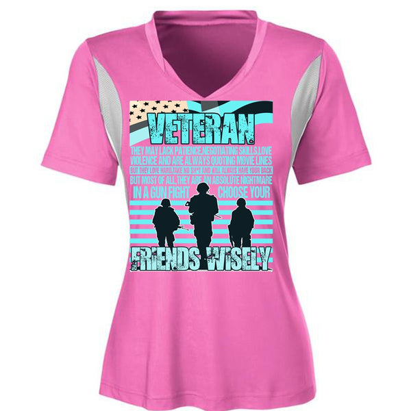 Friends Wisely T Shirt, I Love Veteran T Shirt, Awesome T-Shirts