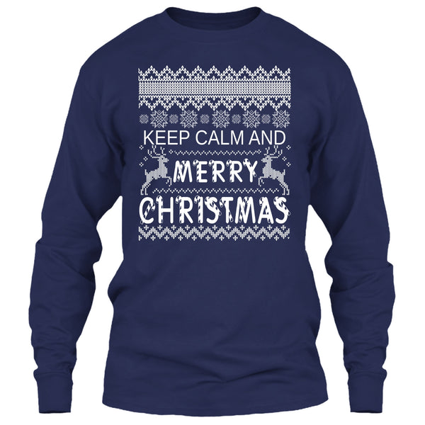 Keep Calm And Merry Christmas T Shirt, Keep Calm T Shirt