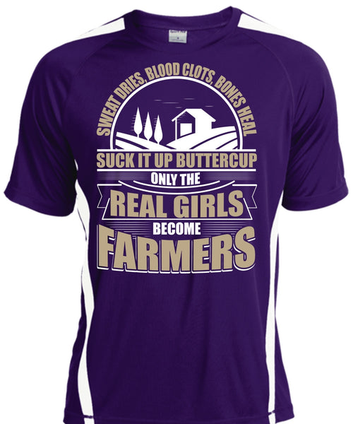 Real Girls Become Farmers T Shirt, Sweat Dries T Shirt, Cool Shirt