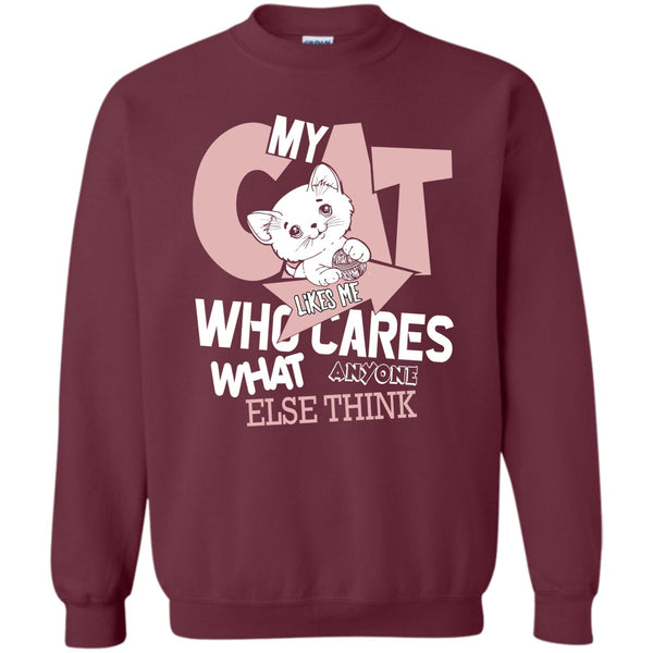 Who Cares What Anyone Else Think T Shirt, Coolest Cat Lover Sweatshirt