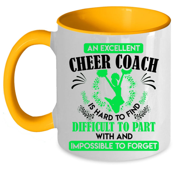 Cute Cheer Coach Coffee Mug, An Excellent Cheer Coach Accent Mug