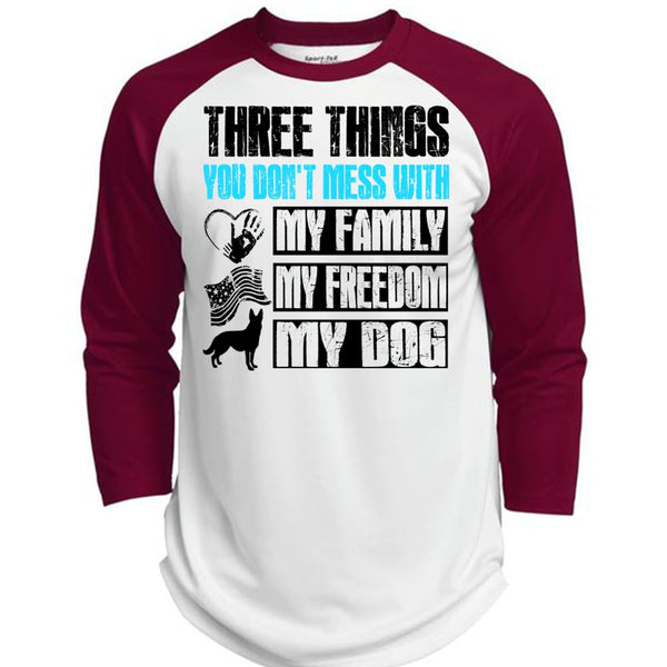 My Family My Freedom My Dog T Shirt, I Love Dog T Shirt, Awesome T-Shirts  (Polyester Game Baseball Jersey)